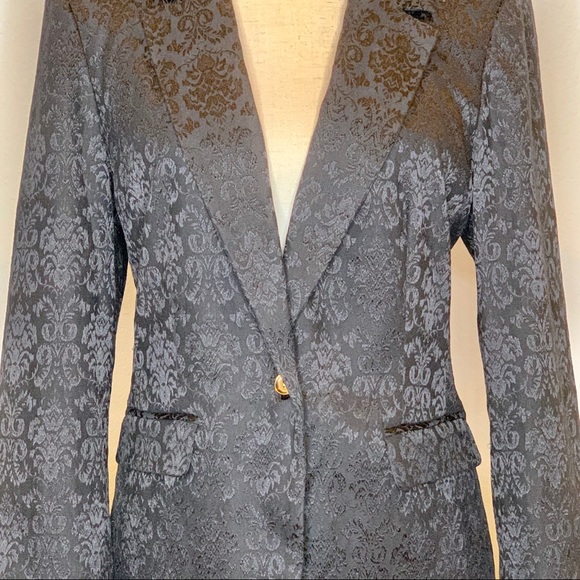 Dana Buchman Damask Black Blazer - Picture 5 of 9